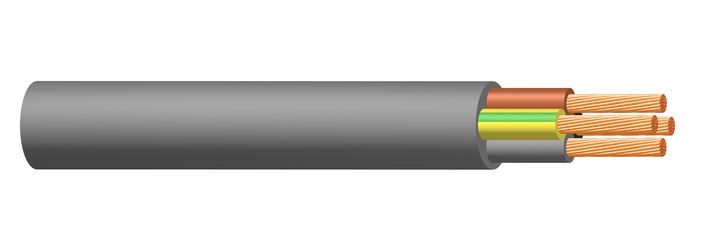 Image of H03VV-F and H05VV-F 4-core cables